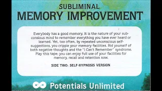 Barrie Konicov - Subliminal Memory Improvement (Full Tape)