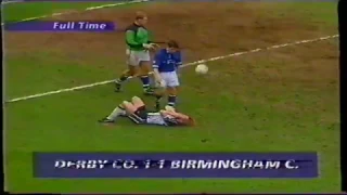 1995-96 Derby County 1 Birmingham City 1 - 20/04/1996