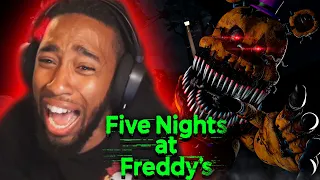 Horror Hater Reacts to EVERY Five Nights At Freddy's Trailer (Headphone Warning)