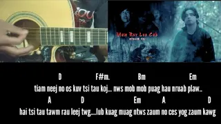 qhias ntau guitar "mam rov los cab" (ntsaim Vaj. nkauj tshiab) lyrics chords