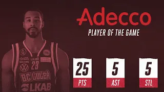 Adecco player of the game vs. Fryshuset: Toure' Murry