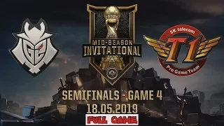 SK Telecom T1 vs G2 Esports Game 4 Full - MSI 2019 Semi-finals Day 6 - SKT vs G2 G4