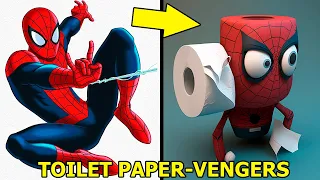 AVENGERS but TOILET PAPER-VENGERS 💥 All Characters