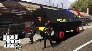 Brimob Tangkap Perampok Bersenjata Penuh Perlawanan || GTA 5 Mod Polisi Indonesia