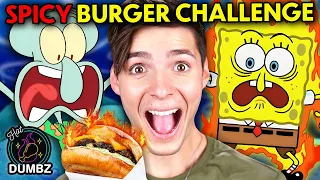 Spicy SpongeBob Trivia Challenge - We Ate Da Bomb Krabby Patties  | Hot Dumbz #6