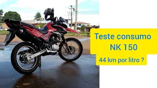 NK 150 HAOJUE - TESTE CONSUMO