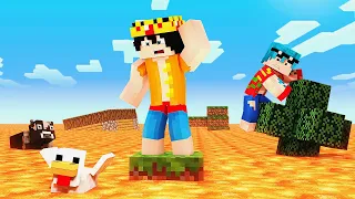 MINECRAFT pero la LAVA sube cada 10 SEGUNDOS!! 🔥😱