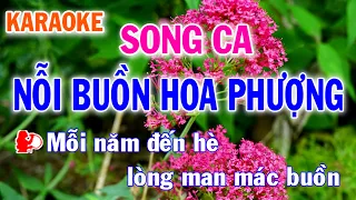 Karaoke Nỗi Buồn Hoa Phương Song Ca Nhạc Sống - Phối Mới Dễ Hát - Nhật Nguyễn