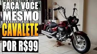 Faça Você mesmo: Cavalete para Moto Custom por R$ 99