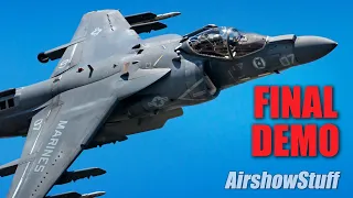 Final USMC AV-8B Harrier Demo! - MCAS Cherry Point Airshow 2024