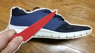 EXPERIMENT Glowing 1000 degree KNIFE VS Shoe