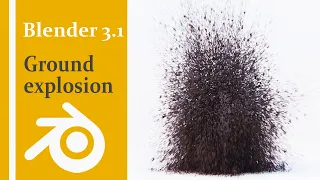 How to make  ground  explosion in Blender with the particles only Tutorial