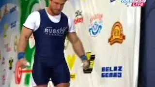 Frank Rothwell's  Weightlifting History 2010 European Weightlifting, 105 Kg Clean and Jerk..wmv