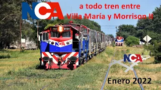 Nuevo Central Argentino a todo tren entre Villa María y Morrison II - Enero 2022