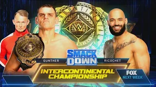 Gunther vs Ricochet (Intercontinental Championship - Full Match)