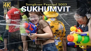 Songkran Festival 2023 Bangkok Sukhumvit Road | Songkran Water Festival in Bangkok