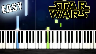 Star Wars - The Force Theme - EASY Piano Tutorial by PlutaX