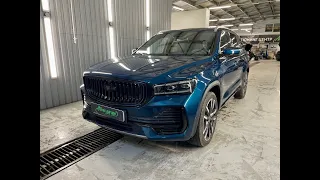 Оклейка Geely Monjaro полиуретановой, антигравийной пленкой | Антихром винилом