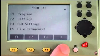 How to set out coordinate points using Leica TC407