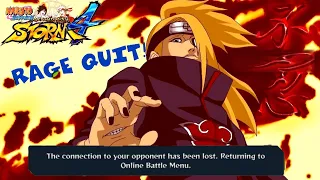 DEIDARA MAKES NARUTO STORM 4 PLAYERS RAGE QUIT