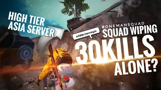 [PUBG MOBILE] HIGH TIER, 30KILLS INSANE SOLOSQUAD MATCH!