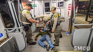 END OF THE LINE: Sheriff's Deputies Sweep Metro on Friday Night for Safety, Cleaning, & Maintenance