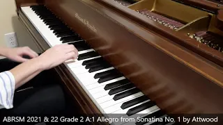 Allegro from Sonatina in G by Attwood (ABRSM 2021 & 22 Grade 2 A:1)
