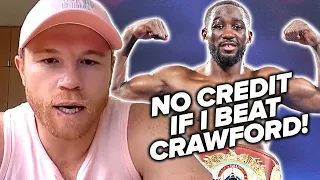 Canelo accepts Terence Crawford CALL OUT at 168! WARNS “I'LL GET NO CREDIT for win!”