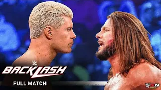 Cody Rhodes vs. AJ Styles: Backclash 2024