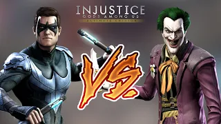 Injustice Gods Among Us - Nightwing Vs Joker (Hard) Walkthrough | RozZ99