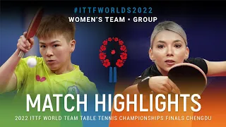 Highlights | Chen Szu-Yu (TPE) vs Bernadette Szocs (ROU) | WT Grps | #ITTFWorlds2022