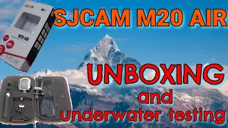 SJCAM M20 AIR UNBOXING and UNDERWATER TESTING