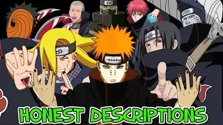 Every Naruto Akatsuki Member - Honest Anime Descriptions