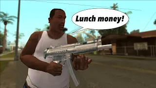 Types of CJ behavior in GTA San Andreas