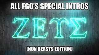 ALL FGO'S SPECIAL INTRO ANIMATIONS 🤩 (NON BEAST EDITION)