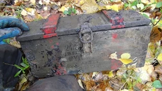 Heavy box! Excavations of World War II Searching relics of WW2