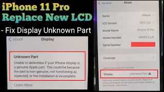 iPhone 11 Pro Display Unknown Part | Change New LCD Fix Display Unknown Part @mobilecareid