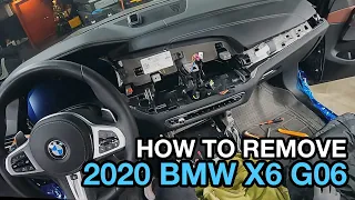 How to remove Radio,Screen from 2020 BMW X6 G06 by 인디웍 indiwork