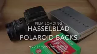 Hasselblad Polaroid Back || Film Loading