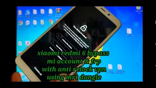 xiaomi redmi 6 miui 11 bypass mi account & frp via mrt dongle with anti relock