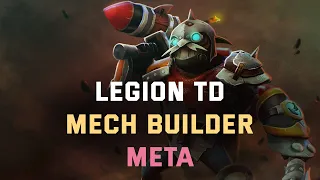 legion td dota 2 gameplay "INTENSE"  Mech Builder