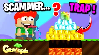 SCAMMER TEST in Growtopia ( I TRAPPED THEM ! ) 😂 #5