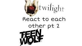 Teen Wolf & Twilight react to each other part 2 || Teen Wolf || Twilight || Gacha club