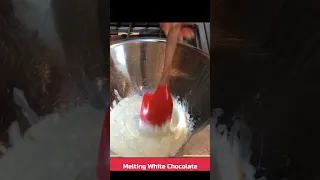 #shorts Melting White Chocolate for Buttercream / Wedding Cake Tips 🍰 Cakes with Lorelie