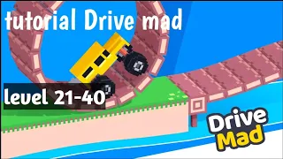 Lanjutin tutorial Drive mad level 21-40!? (Fancade)