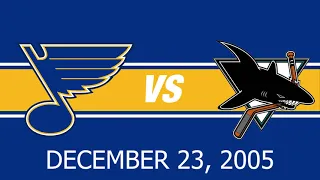 Blues Highlights: Blues at Sharks: December 23, 2005