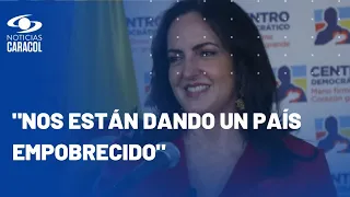 María Fernanda Cabal cuestiona a Francia Márquez: "Siempre lo que sucede es culpa de otros"