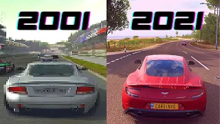 Aston Martin Vanquish Evolution in 25 Different Games