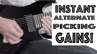 How to Gain Alternate Picking Speed Instantly! (Picking Hand)