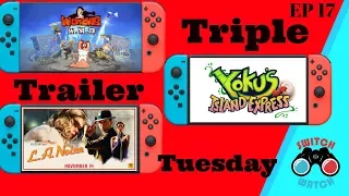 Upcoming Nintendo Switch Game Trailers. Worms WMD-Yokus Island Express-L.A Noire